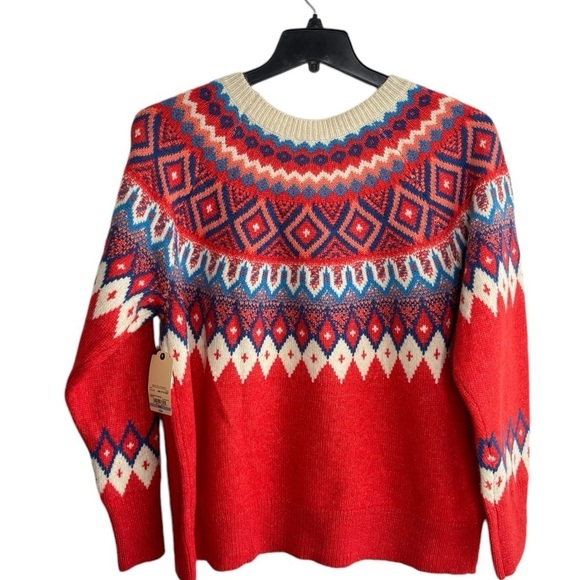 St.John's Bay X-Large Petite Fair Isle Nordic Knit Crewneck Sweater Cottagecore - Picture 5 of 14